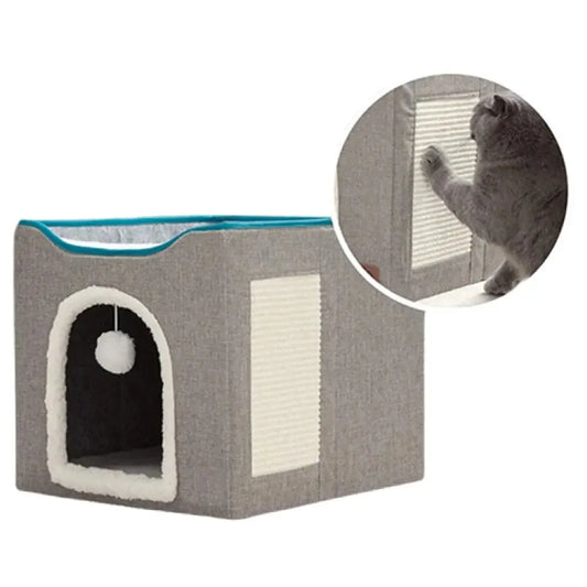 Caminha Grande Para Gatos Com Arranhador - Gage C - CAMA - 48