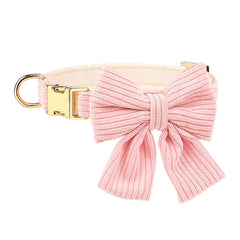 Conjunto Peitoral Para Cachorro Rosa Com Laço E Guia Ajustável Pink