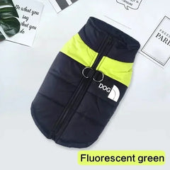 Jaqueta Softshell para Cães Grandes com Design Bicolor e Refletivos