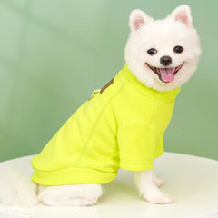 Suéter Polo Pet em Tecido Antipilling com Argola para Guia para Cães e Gatos