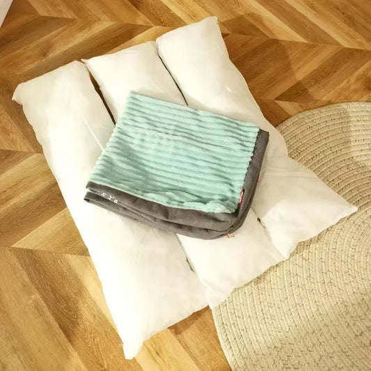 Colchão Pet Listrado Estilo Minimalista Conforto e Sofisticação