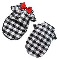 Camiseta Xadrez Com Gravata Para Pet - Max R - ROUPA - 73 DY