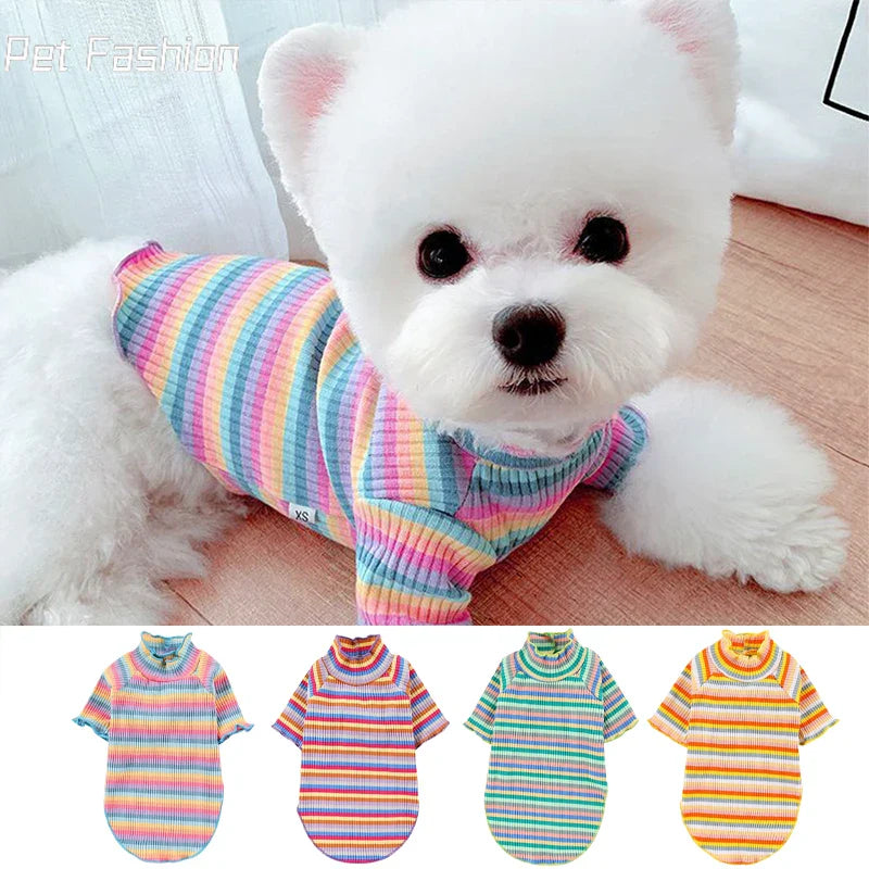 Camiseta Listrada Para Cachorro R - ROUPA - 91