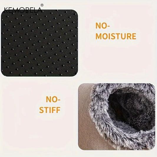 Cama Toca Pet Casulo Fechado Pelúcia Interna Ultra Macia e Lavável