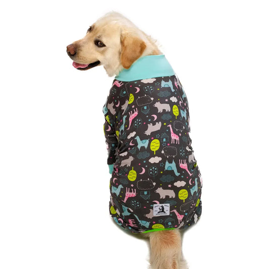 Pijama Estampado de Frio para Cachorro Grande com Conforto Total