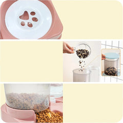 Fonte de Água e Comida 2 em 1 para Gatos e Cães C - BEBE E COME - 03