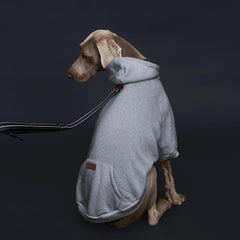 Moletom Casual com Capuz para Cachorro Grande com Bolso Frontal