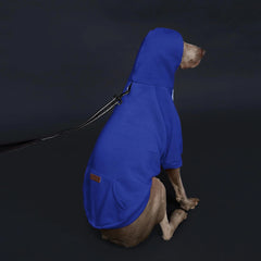 Moletom Casual com Capuz para Cachorro Grande com Bolso Frontal