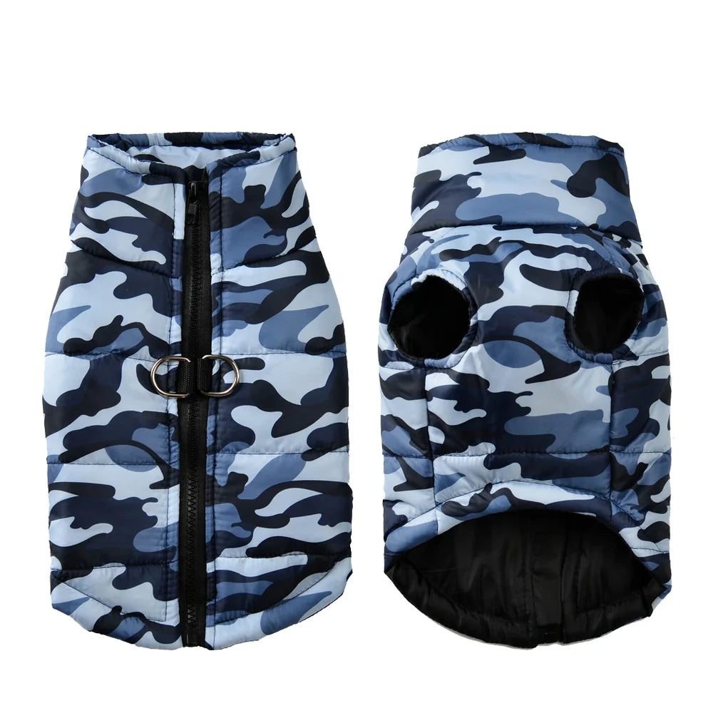 Roupa Pet Estampa Camuflada com Forro Interno