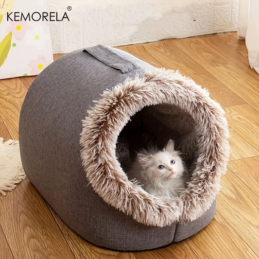 Cama Toca Pet Casulo Fechado Pelúcia Interna Ultra Macia e Lavável