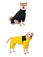 Macacão de Chuva para Cães Full Body com Faixas Refletivas