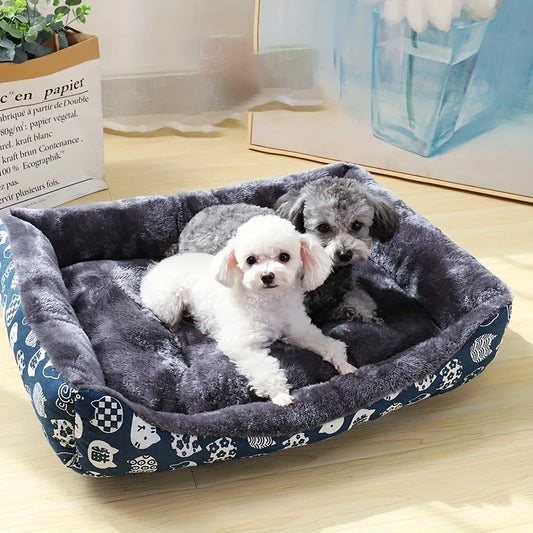 Cama Luxo Pet Estampada Pelúcia Interna Pet