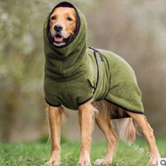 Casaco Fleece com Capuz para Cachorro Grande