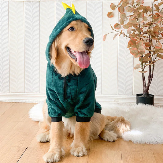 Roupa Estampada com Fantasia Animal para Cachorros Grandes