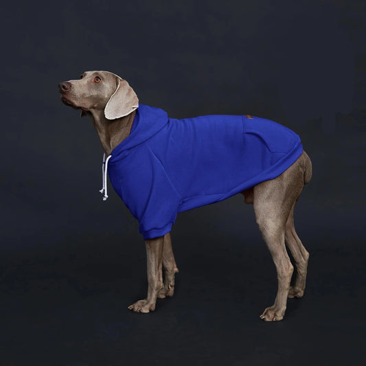 Moletom Casual com Capuz para Cachorro Grande com Bolso Frontal