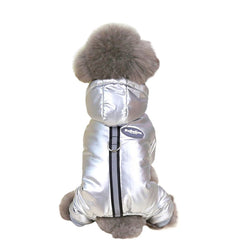 Macacão Puffer Ultra Térmico com Forro de Pelúcia para Cães e Gatos