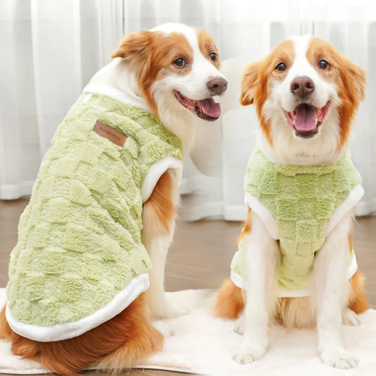 Roupa Estofada para Cães de Grande Porte com Textura Aconchegante