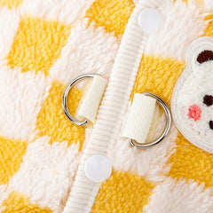 Blusa Para Gatos Com Estilo Xadrez E Tecido Confortável