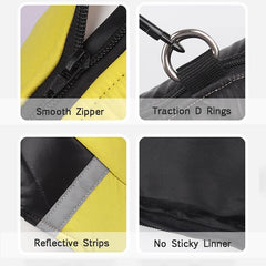 Colete Puffer Bicolor com D-Ring Metálico para Cães