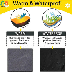 Roupa para Cachorro com Proteção Contra Chuva, Vento e Neve