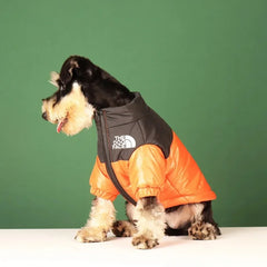 Casaco Puffer para Cães com Gola Alta e Tecido Impermeável