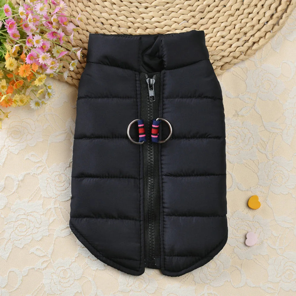 Colete Puffer Pet com Fivela Frontal e Zíper Antivento Wn Dog Ves
