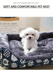 Cama Luxo Pet Estampada Pelúcia Interna Pet