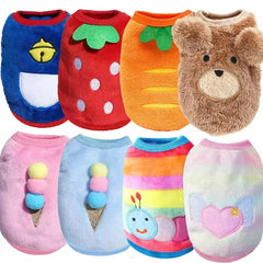 Colete de Inverno para Cães e Gatos Pequenos — Puffer Flanela