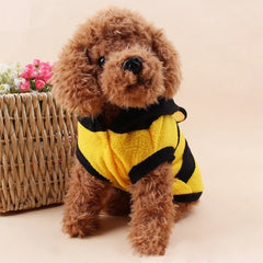 Roupa Pet Estilo Abelhinha Em Pelúcia Macia