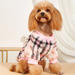 Roupa Estilosa para Pet com Estampa Étnica Inverno