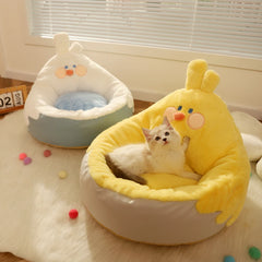 Cama Criativa Pet Estilo Pelúcia com Formato de Bichinho Super Macia