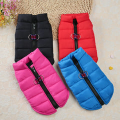 Colete Puffer Pet com Fivela Frontal e Zíper Antivento Wn Dog Ves