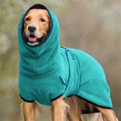 Casaco Fleece com Capuz para Cachorro Grande