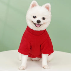 Suéter Polo Pet em Tecido Antipilling com Argola para Guia para Cães e Gatos