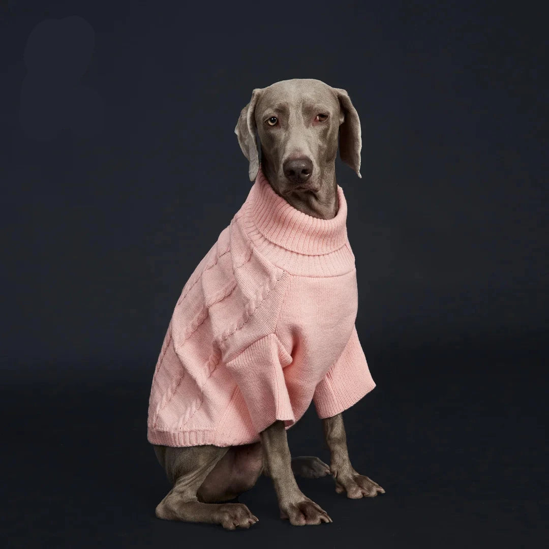Roupa Quentinha para Cães Grandes com Tecido Canelado
