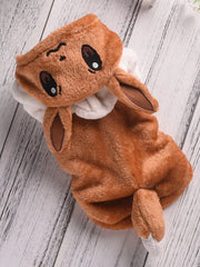 Macacão Plush para Cães Estilo Animal com Forro Aveludado