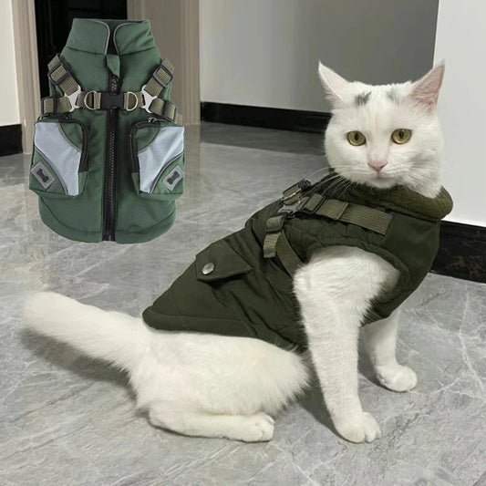 Jaqueta De Inverno Para Gatos R - ROUPA GATO - 76