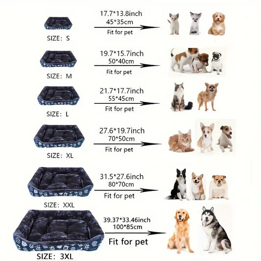 Cama Luxo Pet Estampada Pelúcia Interna Pet