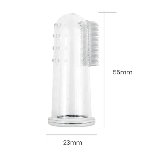 Escova Pet em Silicone para Higiene Bucal