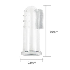 Escova Pet em Silicone para Higiene Bucal