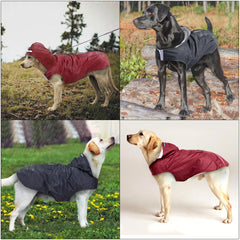 Macacão de Chuva Pet Full Body com Costuras Seladas e Capuz Ajustável