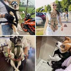 Mochila Canguru Para Cachorro Com Alças Ajustáveis E Fecho Seguro