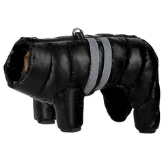 Colete Puffer Neon Pink com Faixas Reflectivas para Cães e Gatos