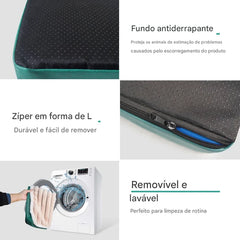 Cama Pet com Espuma Reforçada Dobrável e Lavável