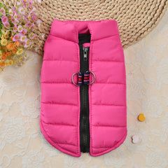 Colete Puffer Pet com Fivela Frontal e Zíper Antivento Wn Dog Ves