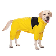 Macacão de Chuva para Cães Full Body com Faixas Refletivas
