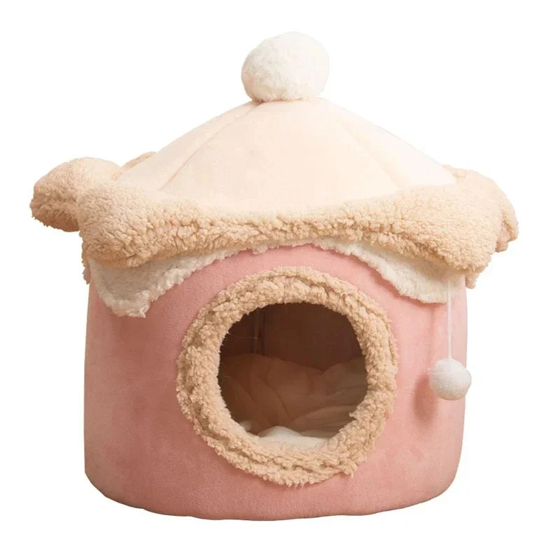 Caminha Sorvete Para Cachorro e Gatos Rosa / P 50X50CM C - CAMA - 03