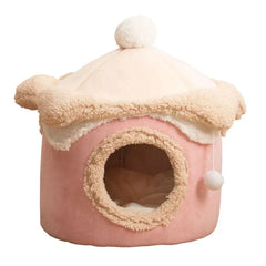 Caminha Sorvete Para Cachorro e Gatos Rosa / P 50X50CM C - CAMA - 03