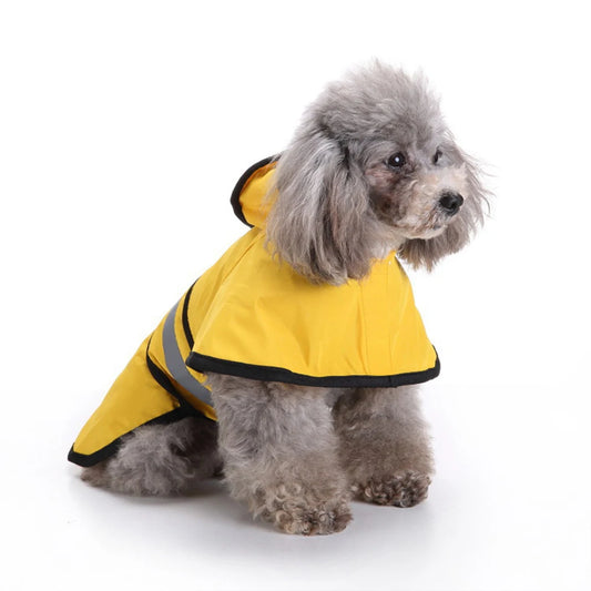 Capa de Chuva Impermeável para Cães Médios e Grandes — Ajustável
