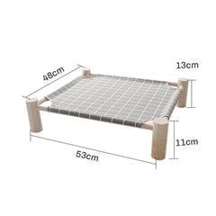 Cama Suspensa para Gatos com Estrutura em Madeira Confortável